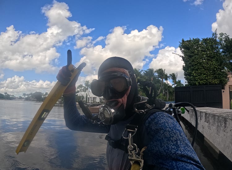Seawall inspection showing how often to inspect and what it costs