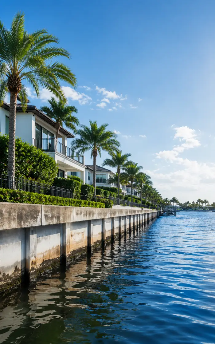 Luxary Seawall in South Florida